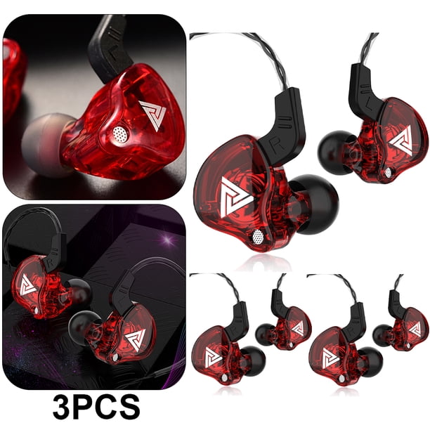 DQrwqpou Estéreo Con Graves AK6 Dinámicos Con Conector 3 5 Mm (rojo)