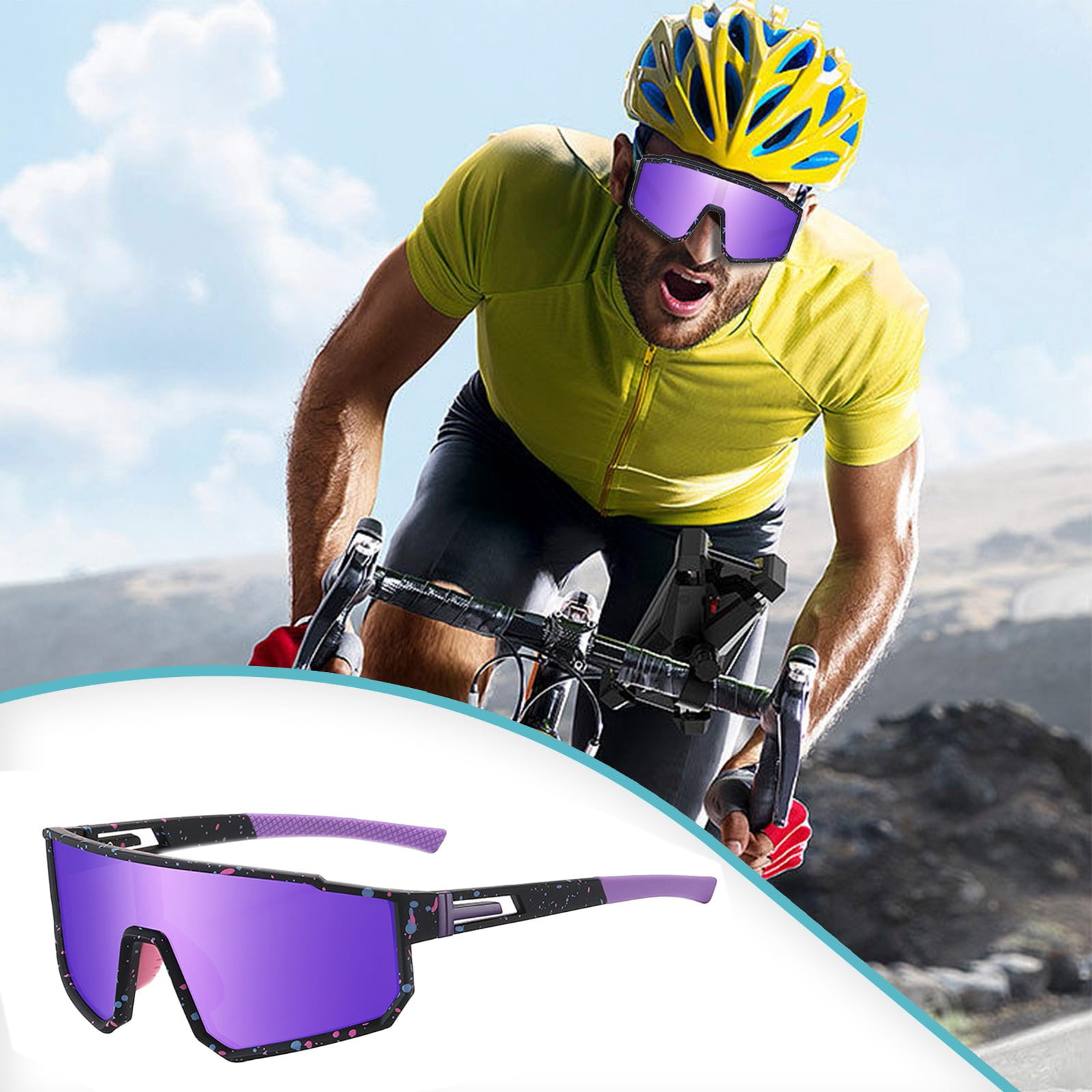 Lunettes De Soleil Sport Polarisées – UV400, Légères 26g, Pour Cyclisme, Course, Pêche