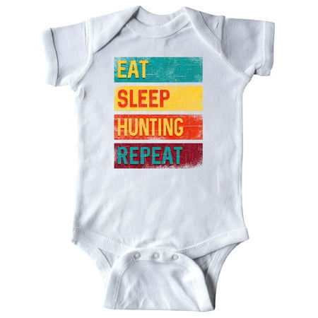 

Inktastic Hunter Gift Funny Eat Sleep Hunting Gift Baby Boy or Baby Girl Bodysuit