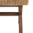 thumbnail image 4 of Mahogany Legs with Chestnut - Seagrass Woven Bench - Casual Indoor Decor - Enhance Home Ambiance, 4 of 4