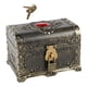 thumbnail image 3 of Cofre del tesoro pirata decorativo vintage, accesorios multifuncionales y aventureros. Bronce, 3 of 9
