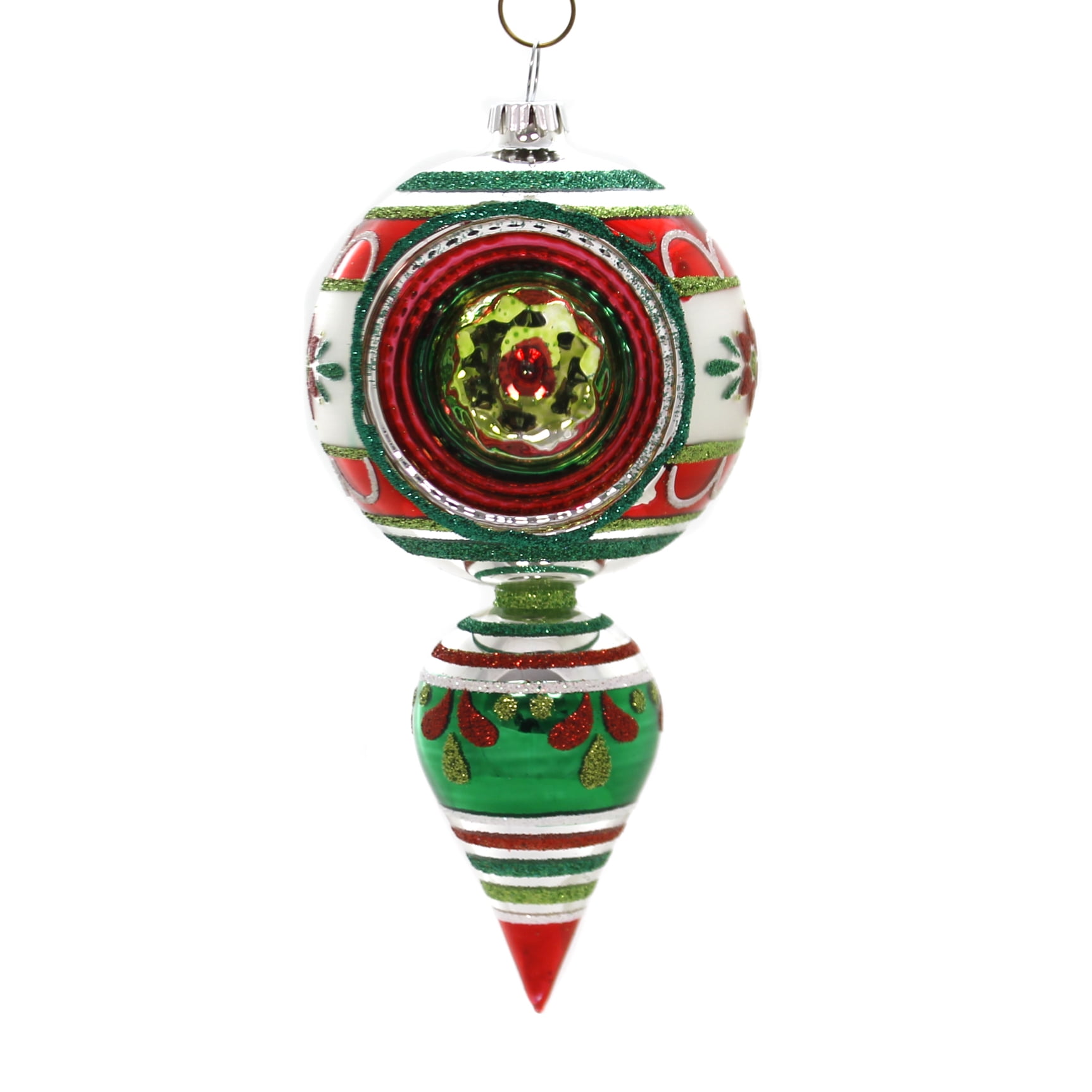 Shiny Brite HS ONE BALL DROP SHAPE Glass Reflector Ornament 4027585