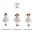 thumbnail image 5 of Christmas Angel Ornaments - Cute Doll Christmas Tree Ornaments Decor - Hat & Cloth for Girls Birthday Party Decorations - Reindeer Angel（White）, 5 of 5