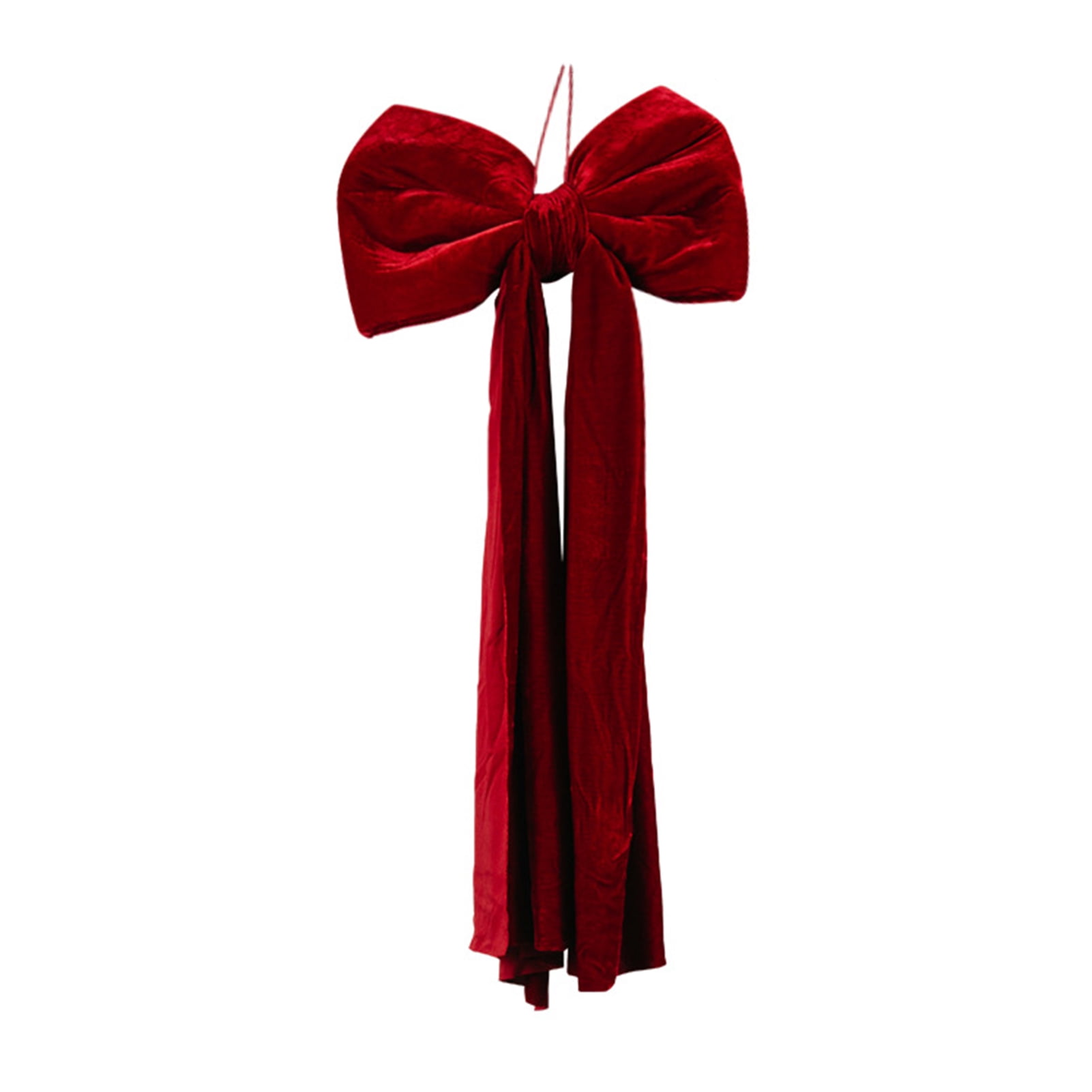Dserfhy Large Christmas Tree Topper Bow Red Velvet Ribbon Gift Bows for Home Wreath Birthday Wedding Party Room Wall Backdrop Decoration