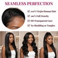 thumbnail image 3 of LAPTOM MAX 26-Inch 200% Density Glueless Human Hair Wig, Pre-Cut Lace Front, Pre-Plucked, HD Transparent, Straight Ready to Wear, 3 of 7