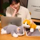 thumbnail image 5 of Muñeco de peluche de gato simulado para niños y niñas, juguete de felpa suave de animales, almohada de gatito blanco y gris, regalo de cumpleaños, decoración de mascotas, 30-65CM311, 5 of 5