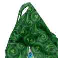 thumbnail image 5 of Abstract Green Lounger Chair Bag, Jumble Shamrock Themed Pattern St Patrick's Day Design, High Capacity Storage with Handle Container, Lounger Size, Green Emerald, by Ambesonne, 5 of 5