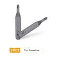 thumbnail image 3 of Uxcell 5pcs PZ00 Pozi Screwdriver Bit 5/32" Hex Magnetic Cross Head S2 Steel, 3 of 6