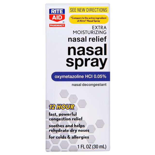 Rite Aid Extra Moisturizing Nasal Spray, Oxymetazoline HCI 0.05 1 oz