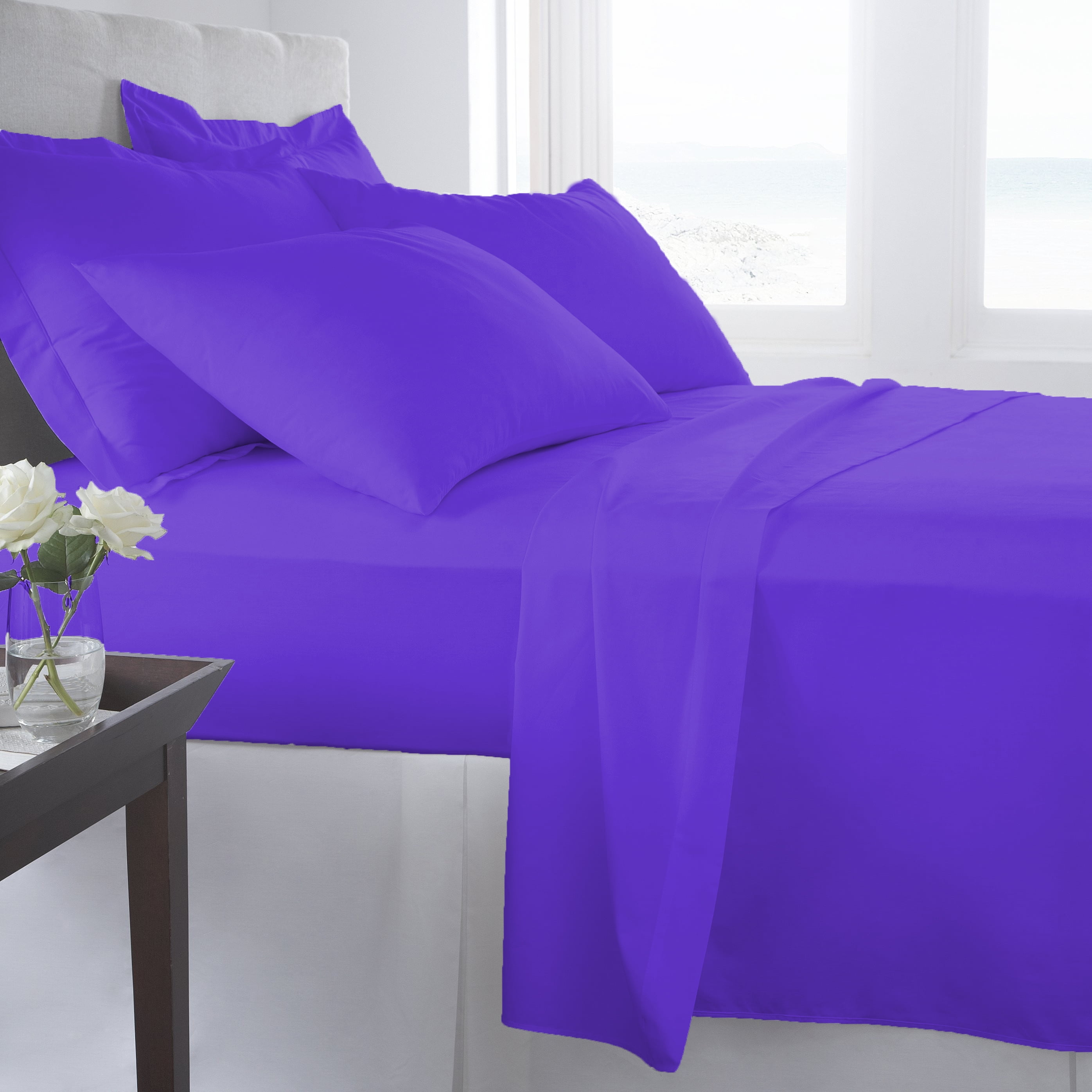 Newspin Bed Sheets Set with 16 inch Deep Pockets Super Soft and Comforterble 3 P