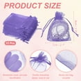 thumbnail image 2 of Uxcell 50 Count Organza Gift Bags, Wedding Favor Bag for Party Light Purple, 2 of 7