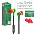 thumbnail image 3 of HyperGear Low Ryder 3.5mm Earphones with Microphone - Reggae, 3 of 4