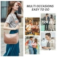 thumbnail image 6 of HuaAngel Shoulder Bag Fashion Retro Large Capacity Tote Bag for Women with Two Shoulder Strap, 6 of 6