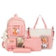 thumbnail image 1 of Mochila para estudiantes de alta capacidad para escuela secundaria y secundaria, conjunto de cuatro mochilas, mochila informal con contraste de color coreano para estudiantes nuevos 2023, 1 of 3