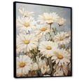 thumbnail image 2 of Designart "Elegant White Daisy Fields I" Daisies Floater Framed Wall Art Prints, 2 of 5
