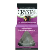 Crystal Body Deodorant Stone With Dish, Fragrance-Free, 3 Oz