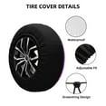 thumbnail image 4 of Easygdp Pink Purple Glitter Wheel Sun Guard, Spare Tire Cover,Universal Trailer Suv Truck Camper Travel,Easy To Install And Remove -15 Inch, 4 of 9