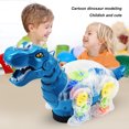 thumbnail image 5 of Juguetes De Dinosaurios Que Caminan Juguetes Electrónicos Dino Sin BPA Engranajes Coloridos para Bebés Niños Azul, 5 of 5