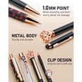 thumbnail image 4 of WEMATE 8Pcs Set for Journaling, Glitter Fancy Pens Gifts for Women, Office Black, 4 of 10