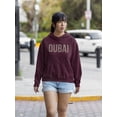 thumbnail image 2 of Dubai Bronze Banner Hoodie Women -Image by Shutterstock, Female XX-Large, 2 of 4