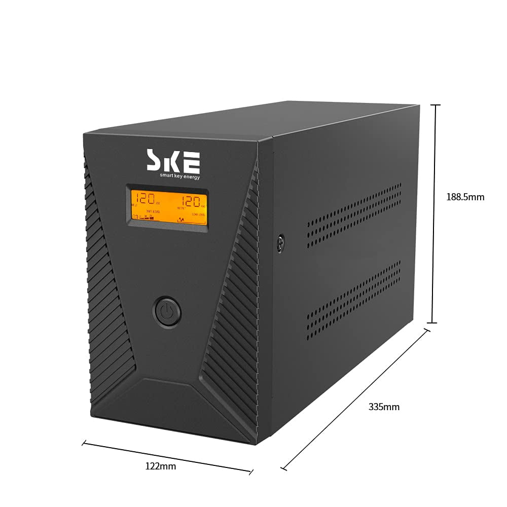 1500VA/900W UPS Battery Backup and Surge Protector, Computer Uninterruptible Power Supply Units SK1500