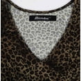 thumbnail image 7 of Bimba Leopard Print Long Dress For Women Flounce Sleeves Dress V Neck Midi Dress, 7 of 7