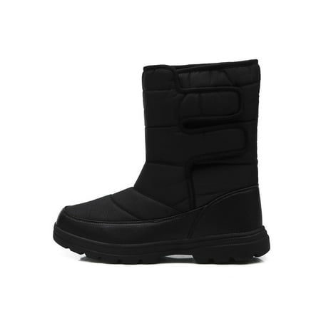 

GENILU Men s Winter Snow Boots Pull-On Insulated Waterproof Winter Snow Boots