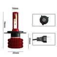 thumbnail image 3 of Amdohai 2Pcs Car LED Headlight Bulbs LED Driving Lamp All-in-one Conversion Kit H4 36W IP68 Waterproof, 3 of 8