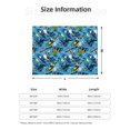thumbnail image 5 of Naloa snow board blue Flannel Fleece Throw Blanket for Bed Couch, Thick Blanket - All Seasons Suitable for Women, Men and Kids-80"x60", 5 of 6