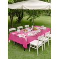 thumbnail image 4 of Outdoor Tablecloth with Umbrella Hole for Patio/Picnic/Party/Camping, Pink String Waterproof Table Cloth Rectangle Table Cover Washable, Spring Flowers Breast Cancer Awareness (60"x 102"), 4 of 8