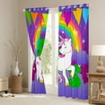 thumbnail image 3 of Erosebridal Magical Unicorn Curtains and Drapes (38x45), Initial Letter S Curtains for Living Room, Cartoon Rainbow Blackout Curtains for Bedroom, Window Drapes Bedroom Decoration, 3 of 6