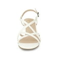 thumbnail image 2 of BLISSFUL STEP Women's Slingback Strappy Stiletto Heels Sandals White 9.5, 2 of 8