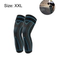thumbnail image 2 of Extra Long Leg Support Knee Sleeves for Basketball, Football, Knee Pain, Exercise, 2 of 5