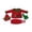 Red, variant on Boys' Christmas Elf Outfit Set – Tunic with Shorts, Tights & Hat