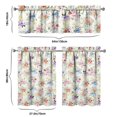 thumbnail image 6 of Kitchen Curtains and Valance Set 36 Inch Tier Pioneer Colorful Floral 3 Pieces Set Dining Room Small Curtain Drapes Cafe Curtains Valance for Home Decor Rod Pocket, 6 of 6