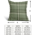 thumbnail image 5 of Sage Green Spring Plaid Pillow Covers 20x20 Set of 2 Buffalo Tartan Print Seasonal Decorative Throw Pillows Outdoor Pillowcase Square Linen Farmhouse Cushion Case Decor for Couch Sofa Bed, 5 of 5