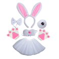 thumbnail image 3 of Conjunto de disfraz de conejo de Pascua Salvador 6 Piezas Accesorios para Cosplay, 3 of 10