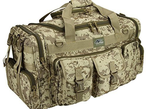 NPUSA Mens Large 30 Inch Gunmetal Grey Duffel Duffle Military Molle Tactical Cargo Gear Shoulder Bag 