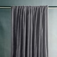 thumbnail image 6 of AUHomi Super Soft Velvet Curtains for Living Room, Luxury Eyelet Velvet Drapes Blackout for Bedroom 2 Panels Window Treatment Thermal Insulated Soundproof & Room Darkening,Gray,52Wx63L inch, 6 of 9