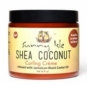 Sunny Isle Shea Coconut Curling Creme 16 Oz,Pack of 3