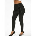 thumbnail image 2 of Plus Size Lace Up Skirted Pull On Pants, 2 of 4