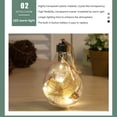 thumbnail image 3 of 1PCS LED Christmas Balls/Christmas Decorations/Creative Simulation Light Bulbs/Christmas Tree Decoration Pendants Shatterproof Fillable Transparent for Christmas Wedding Birthday Party Decorations, 3 of 6