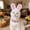 White, variant on Bunny Ears Hat for Cats, Staron Adjustable Comfortable Pet Costume Accessory, Polyester Easter Halloween Christmas Dress Up for Small Dogs Bunny Rabbit