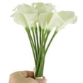 thumbnail image 3 of Wedding Decor Calla Lily Artificial Flower Bouquet 12 Pack, Cream, 3 of 5