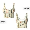 thumbnail image 6 of Uemuo Vintage Keys1 Pattern Women's Sports Bra - High Impact Support, Breathable, and Comfortable Athletic Bra for Running, Yoga, and Workouts, 6 of 9