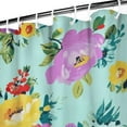thumbnail image 4 of Waterproof Pioneer Shower Curtain 36x72 Inch Polyester Unique Colorful Floral Shower Curtain for Bathroom Hotel Home Decor with 7 Plastic Hooks, 4 of 5