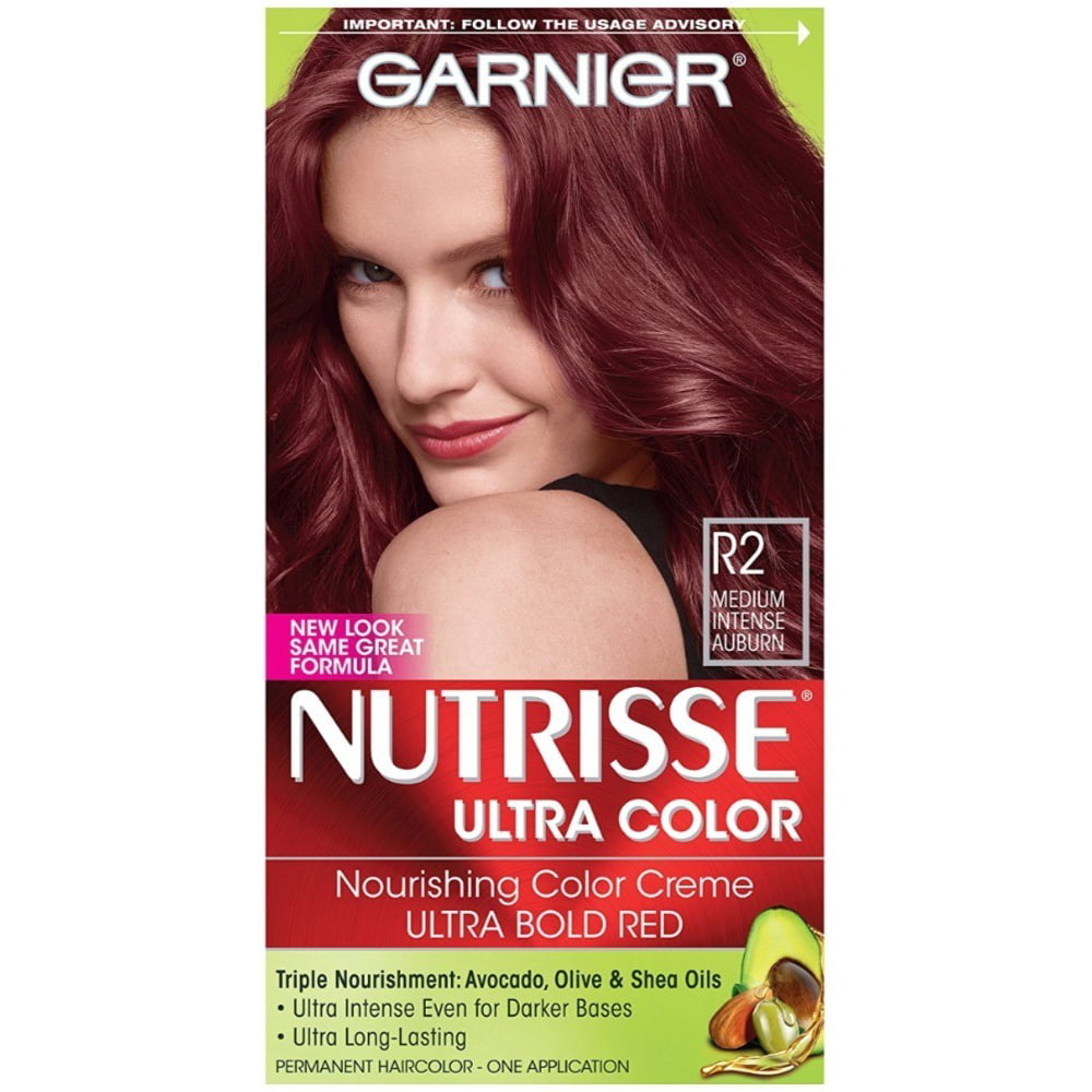 Garnier Nutrisse Haircolor Creme, R2 Medium Intense Auburn