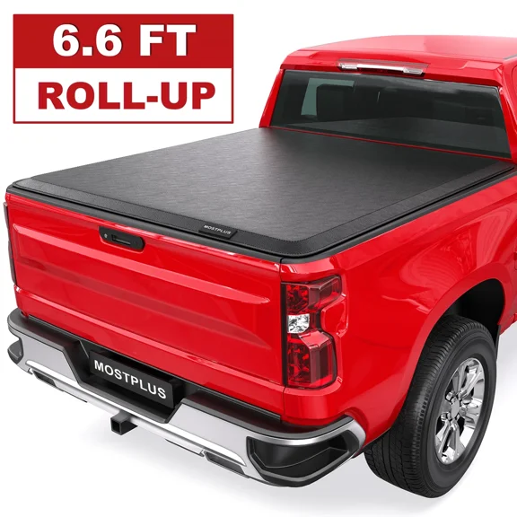 Open Box 6.6FT Roll-Up Bed Tonneau Cover for 2019-2025 Chevy Silverado GMC Sierra 1500