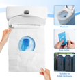 thumbnail image 4 of Fundas de asiento de inodoro (paquete de 60), funda de papel lavable y biodegradable, desechables, ideal para aviones, asientos de viaje, baño público y camping, 4 of 4