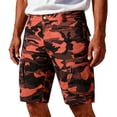 thumbnail image 2 of Nestiefly Camo Mens Cargo Shorts Casual Lightweight Waterproof Outdoor Hiking Fishing Camouflage Shorts with Multi Pockets 2026 Red XL, 2 of 5